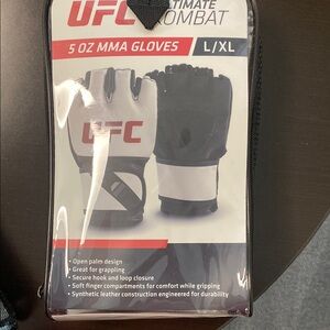 UFC Black and White Pro MMA Gloves
